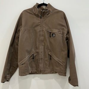 Carhartt brown canvas work jacket
